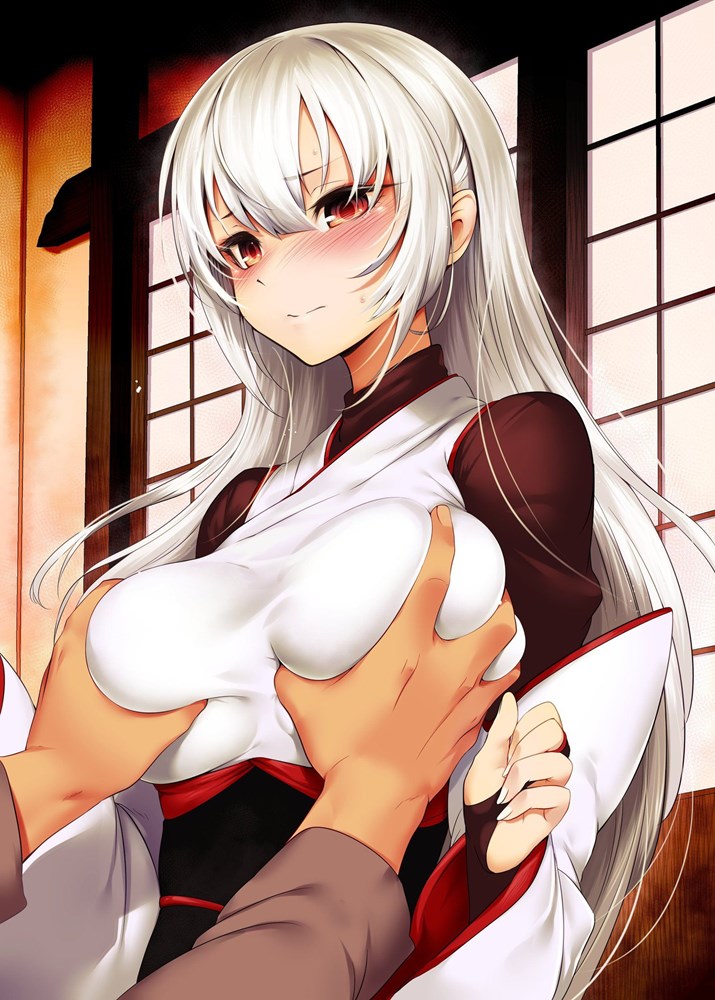【二次】おっぱい・乳揉み/セルフ揉み/鷲掴み/パイタッチ画像【エロ】　その８